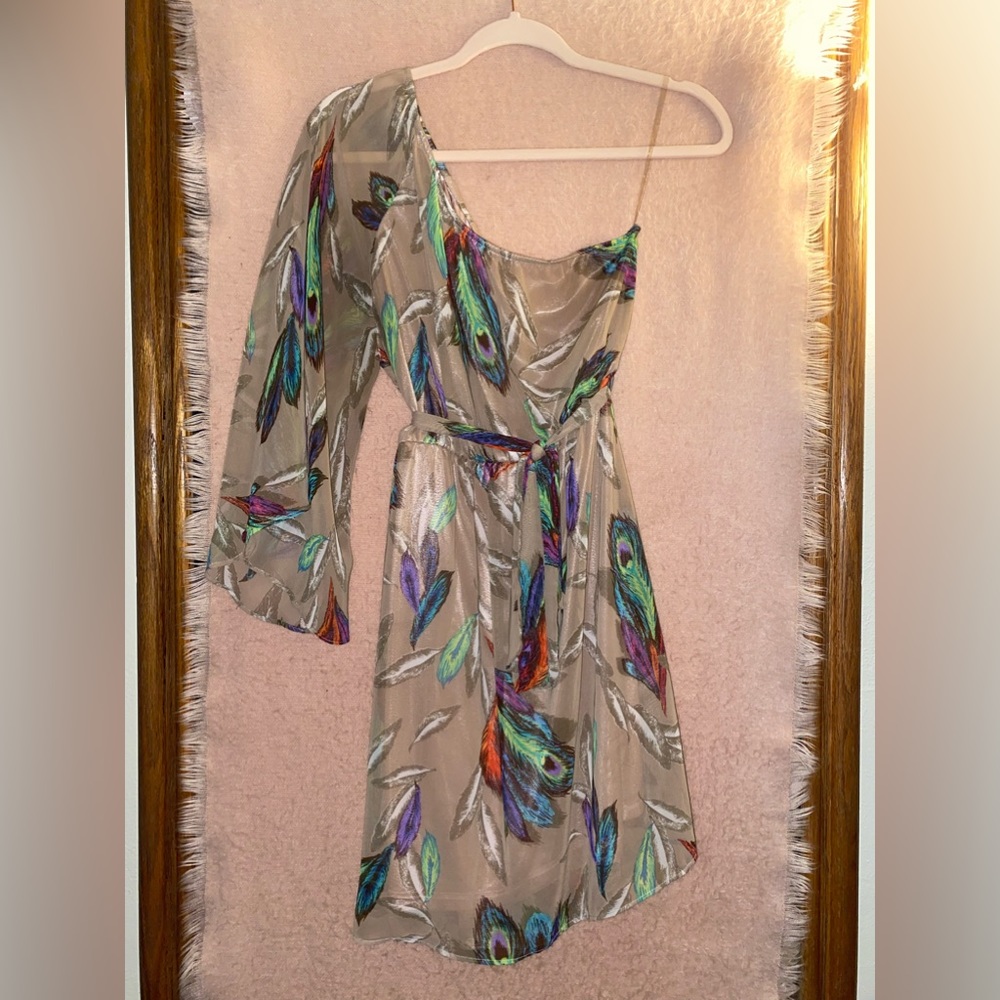 Peacock One Strap Dress